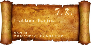 Trattner Karina névjegykártya